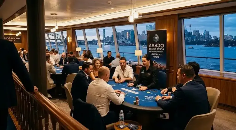 Broadcast desk covering a final table